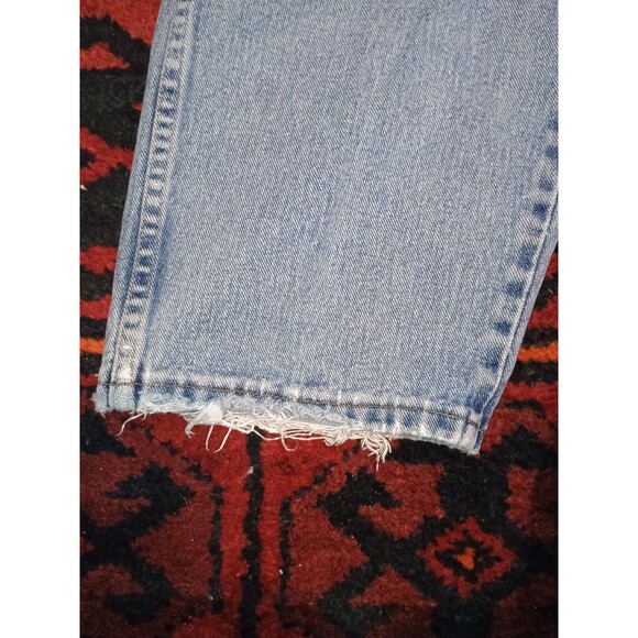 Vintage Wrangler Jeans Mens Blue Thrashed Distressed Faded Denim 44x29 35001AI - Picture 12 of 16